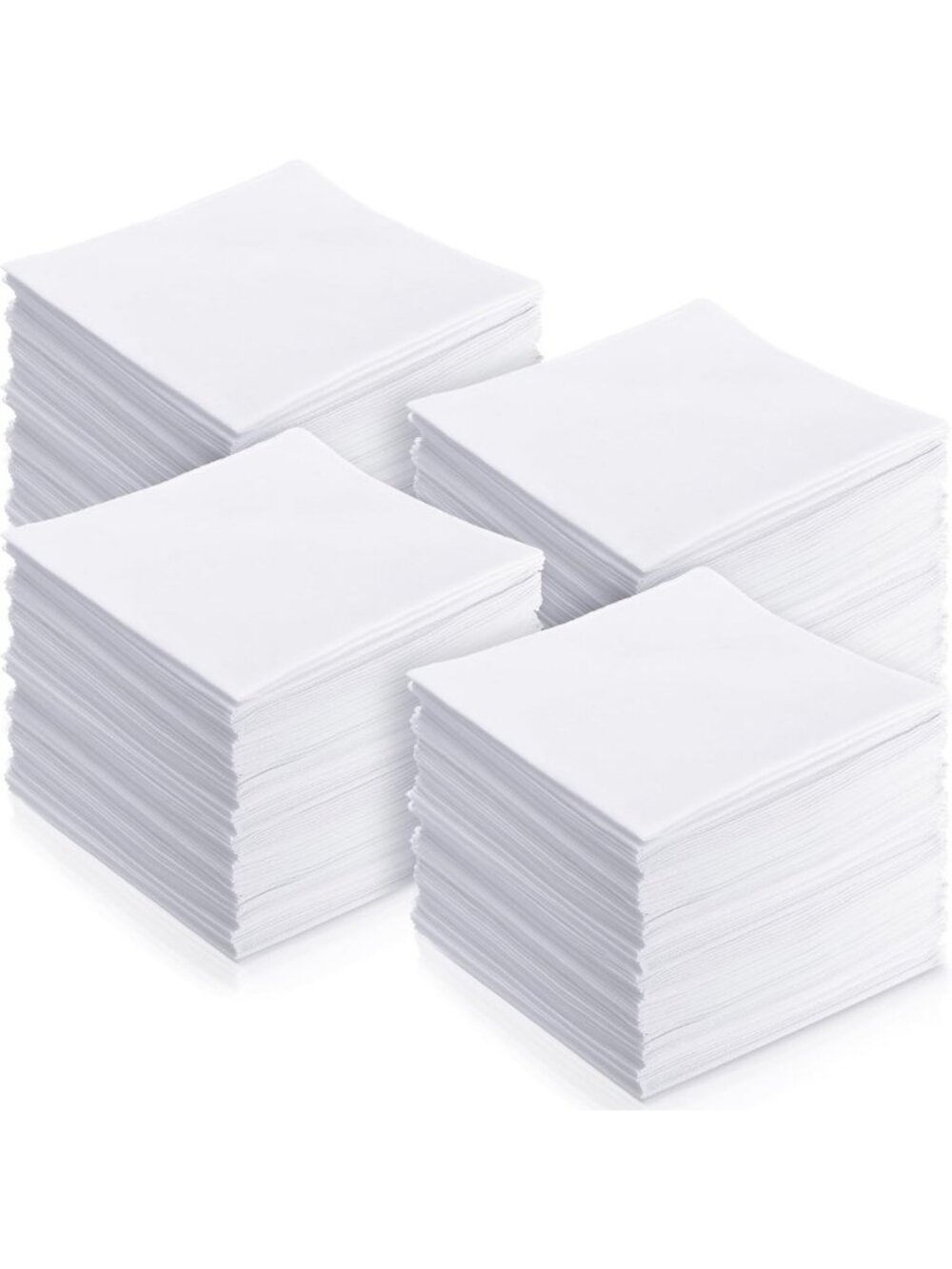 200 Pack Cotton Handkerchiefs 11'' x 11'' Classic Pocket Squares for Weddings